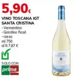 Basko Vino toscana igt SANTA CRISTINA offerta