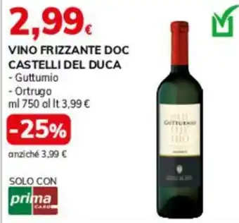 Basko Vino frizzante doc CASTELLI DEL DUCA offerta