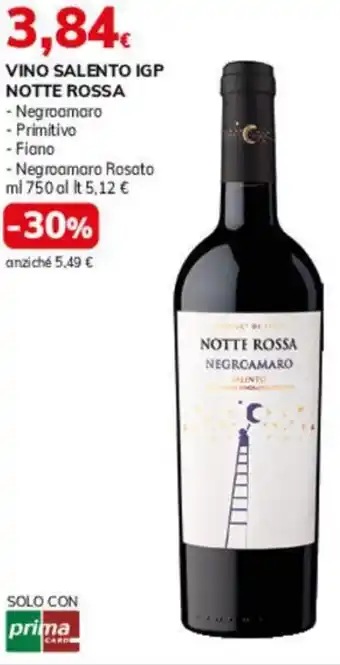 Basko Vino salento igp NOTTE ROSSA offerta
