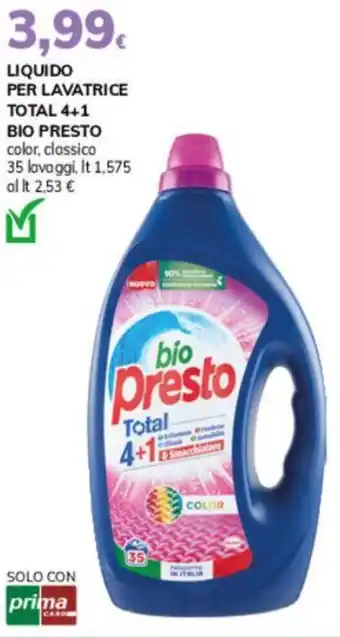 Basko Liquido per lavatrice total 4+1 BIO PRESTO offerta