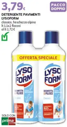 Basko Detergente pavimenti LYSOFORM offerta