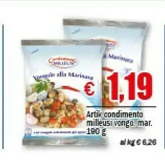 EMMEpiù Milleusi vongole 190 g offerta