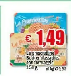 Becher - le prosciuttine classiche 150 g(ml)