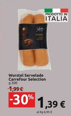 Carrefour Market Wurstel offerta