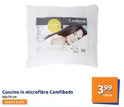Action Cuscino in microfibra Comfibeds offerta