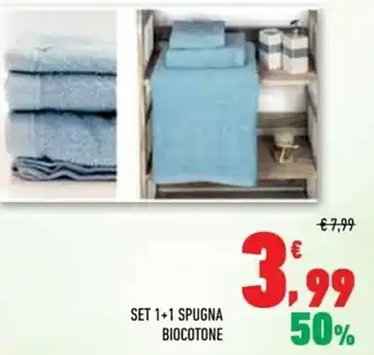 Conad Biocotone Set 1+1 Spugna offerta