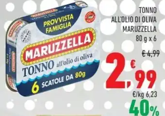 Conad Maruzzella Tonno All'Olio Di Oliva 80 g x 6 offerta