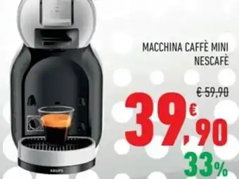 Conad Nescafè Macchina Caffè Mini offerta