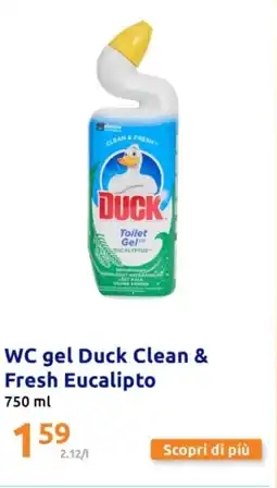 Action WC gel Duck Clean & Fresh Eucalipto offerta