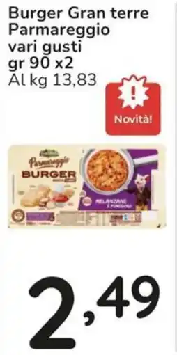 Famila Burger Gran terre Parmareggio offerta