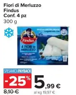 Carrefour Express Fiori di Merluzzo Findus offerta