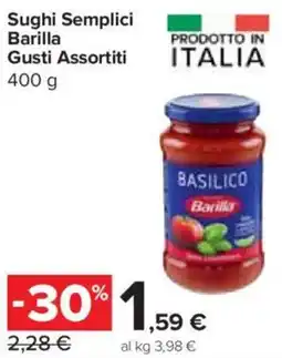 Carrefour Express Sughi Semplici Barilla offerta