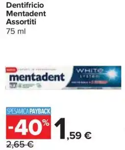 Carrefour Express Dentifricio Mentadent offerta