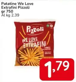 Famila Patatine We Love Extrafini Pizzoli offerta