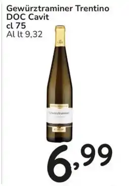 Famila Gewürztraminer Trentino DOC Cavit offerta