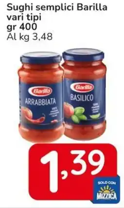 Famila Sughi semplici Barilla offerta
