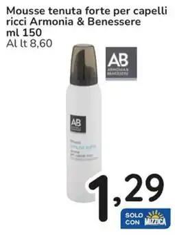 Famila Mousse tenuta forte per capelli ricci Armonia & Benessere offerta
