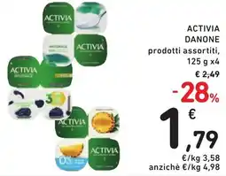 Spazio Conad ACTIVIA Danone offerta