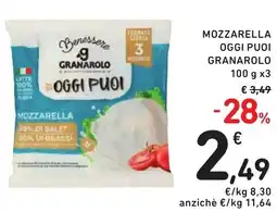 Spazio Conad MOZZARELLA OGGI PUOI GRANAROLO offerta
