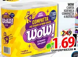 Il Genio Supermercato Wow carta igienica compatta offerta