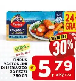 Extra Supermercati Findus bastoncini di merluzzo offerta