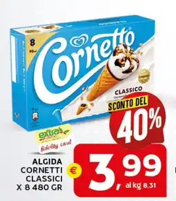 Extra Supermercati Algida cornetti classici offerta