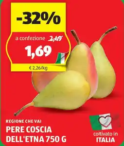 ALDI Regione che vai pere coscia dell'etna offerta