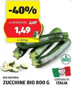 ALDI Bio natura zucchine bio offerta