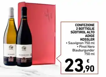 Confezione 2 Bottiglie Südtirol Alto Adige Kossler 750 ml
