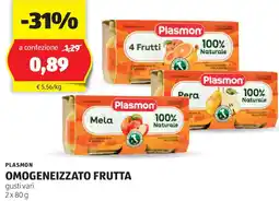 ALDI Plasmon omogeneizzato frutta offerta
