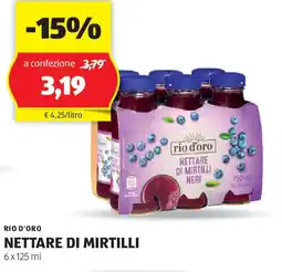 ALDI Rio d'oro nettare di mirtilli offerta