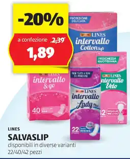 ALDI LINES SALVASLIP offerta