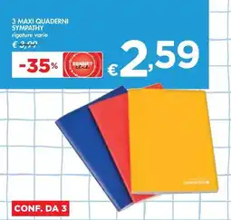 Bennet 3 maxi quaderni sympathy offerta