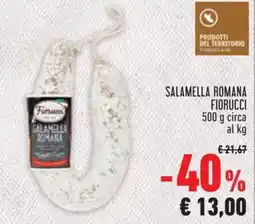 Conad Salamella romana FIORUCCI offerta