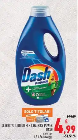 Conad Detersivo liquido per lavatrice power DASH offerta