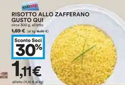 Coop Superstore Risotto allo zafferano gusto qui offerta
