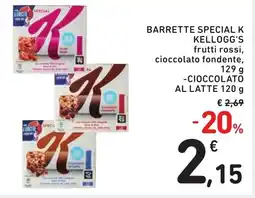 Spazio Conad BARRETTE SPECIAL K KELLOGG'S offerta
