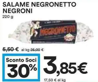 Coop Superstore Salame negronetto NEGRONI offerta
