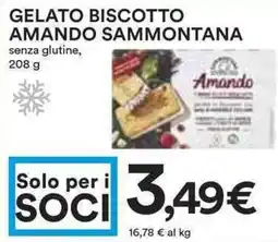 Coop Superstore Gelato biscotto amando SAMMONTANA offerta