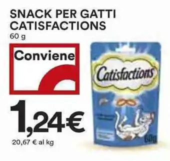 Coop Superstore Snack per gatti Catisfactions offerta
