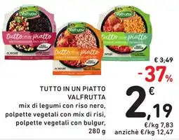 Spazio Conad TUTTO IN UN PIATTO VALFRUTTA offerta