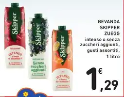 Spazio Conad BEVANDA SKIPPER ZUEGG offerta
