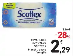 Spazio Conad TOVAGLIOLI MONOVELO SCOTTEX offerta
