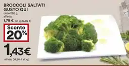 Coop Broccoli saltati gusto qui offerta