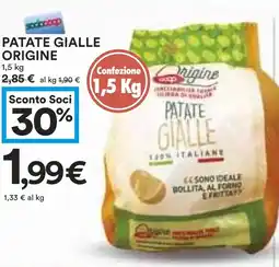 Coop Patate gialle origine offerta