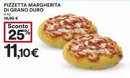 Coop Pizzetta margherita di grano duro offerta