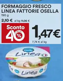 Coop Formaggio fresco linea fattorie OSELLA offerta