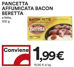 Coop Pancetta affumicata bacon BERETTA offerta