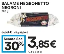 Coop Salame negronetto NEGRONI offerta