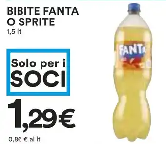 Coop Bibite fanta o sprite offerta